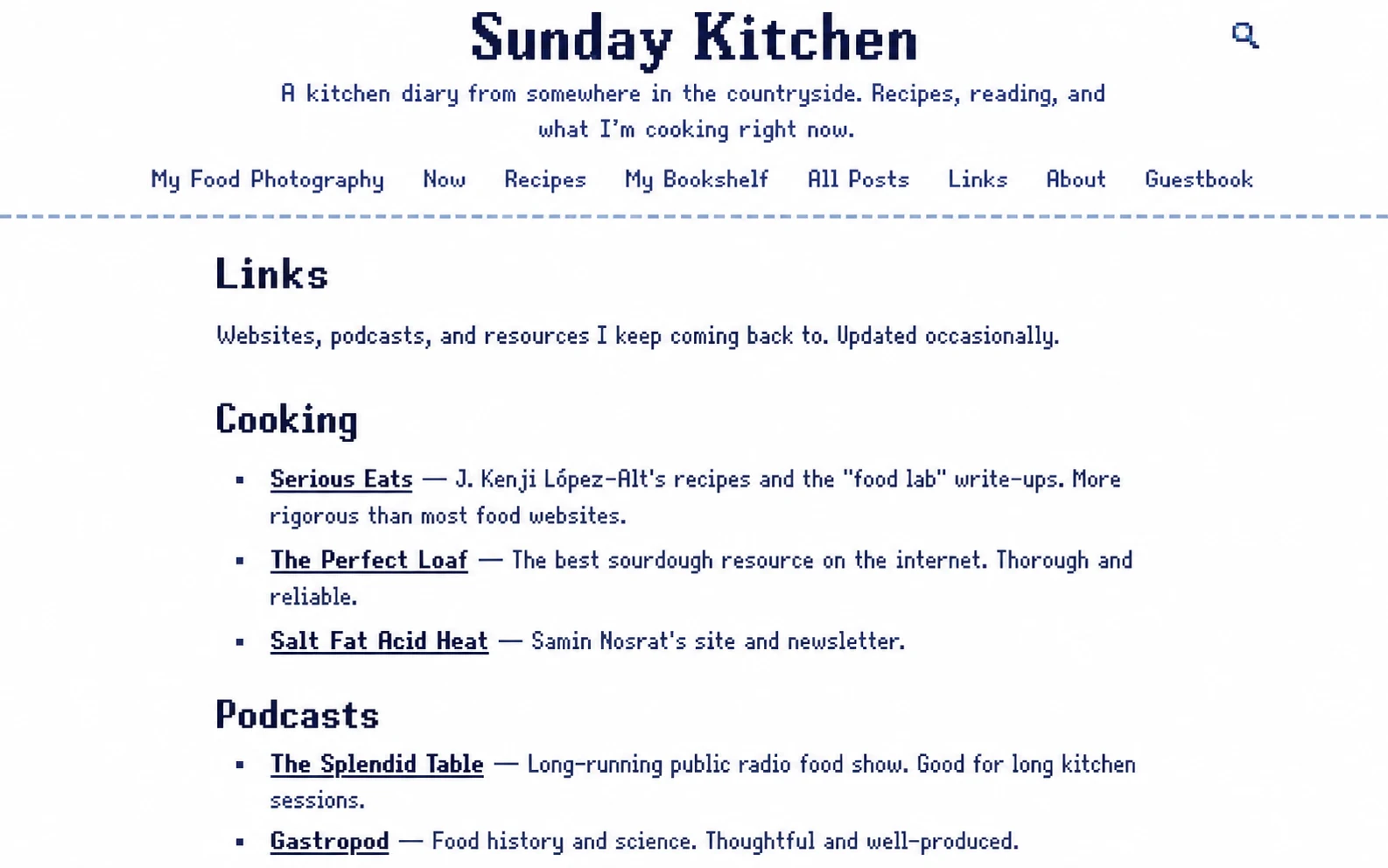 Links pages