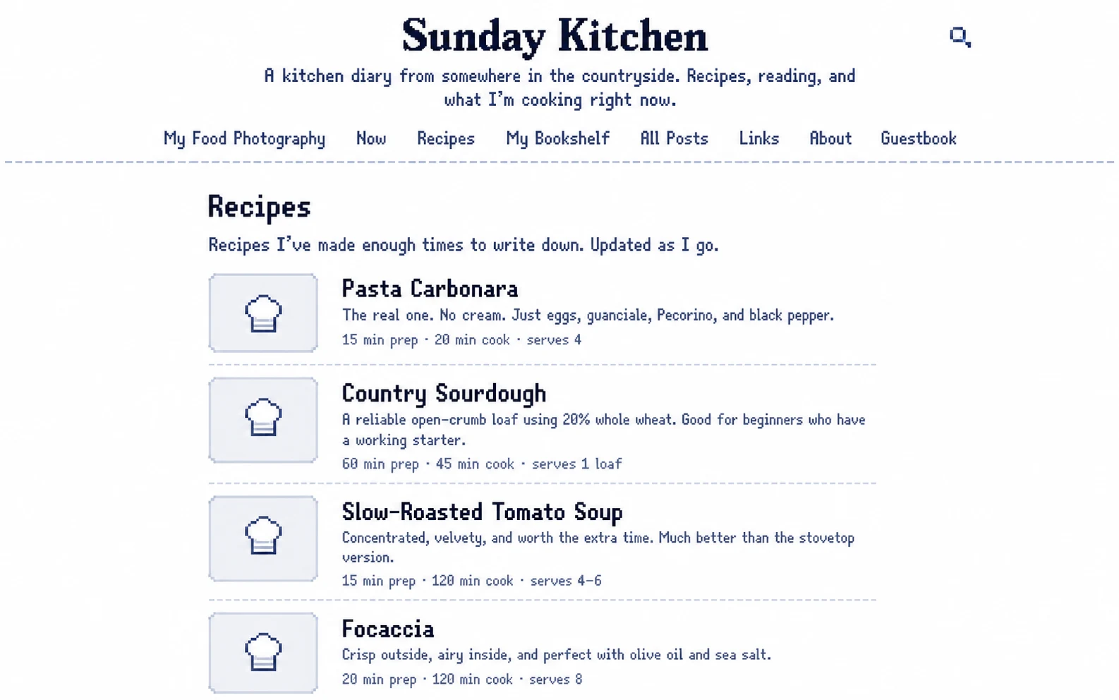 Recipe collections